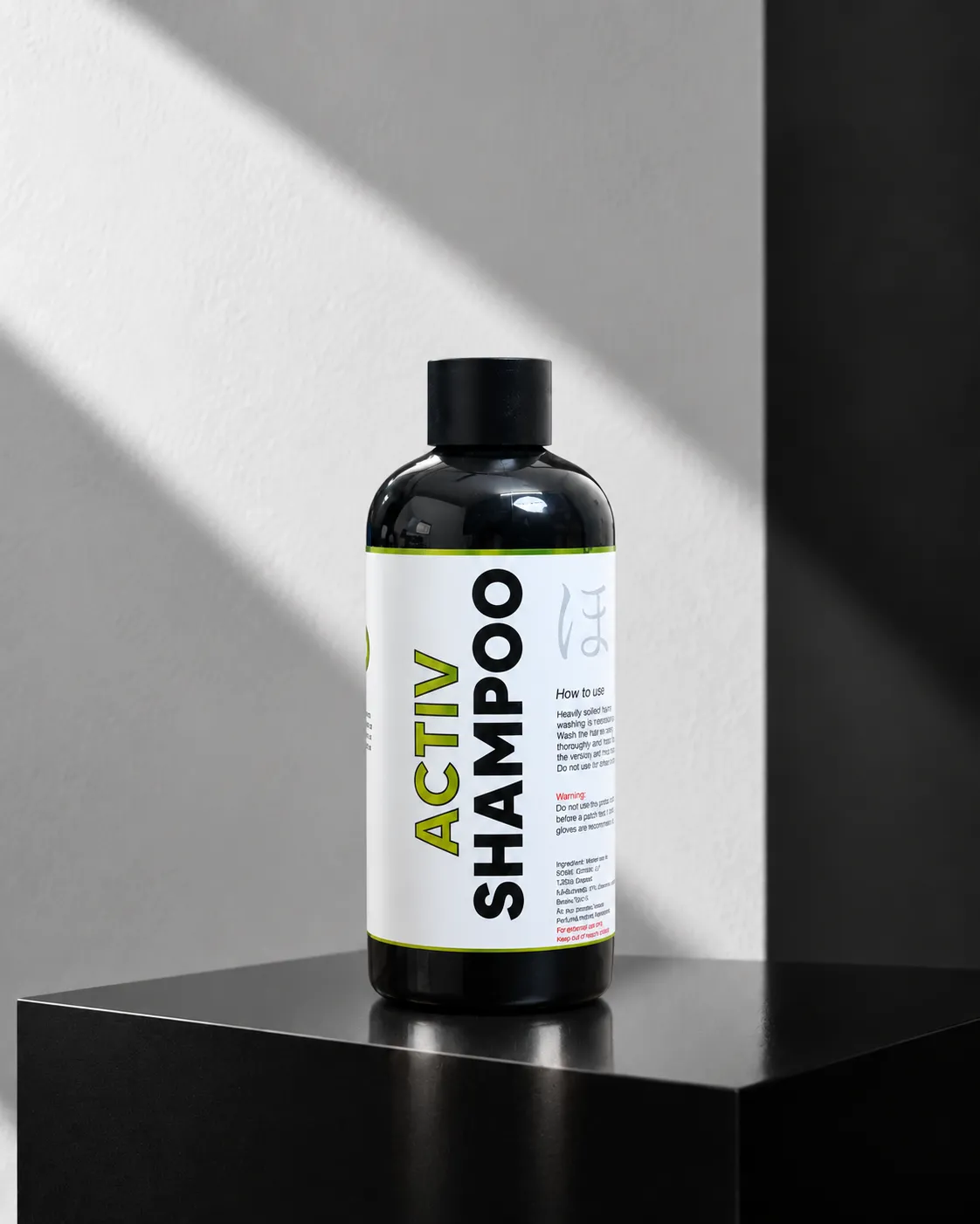 HOGO Activ Shampoo side label